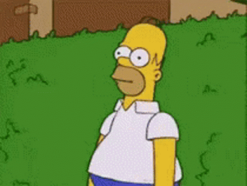 Homer Simpson disappear gif